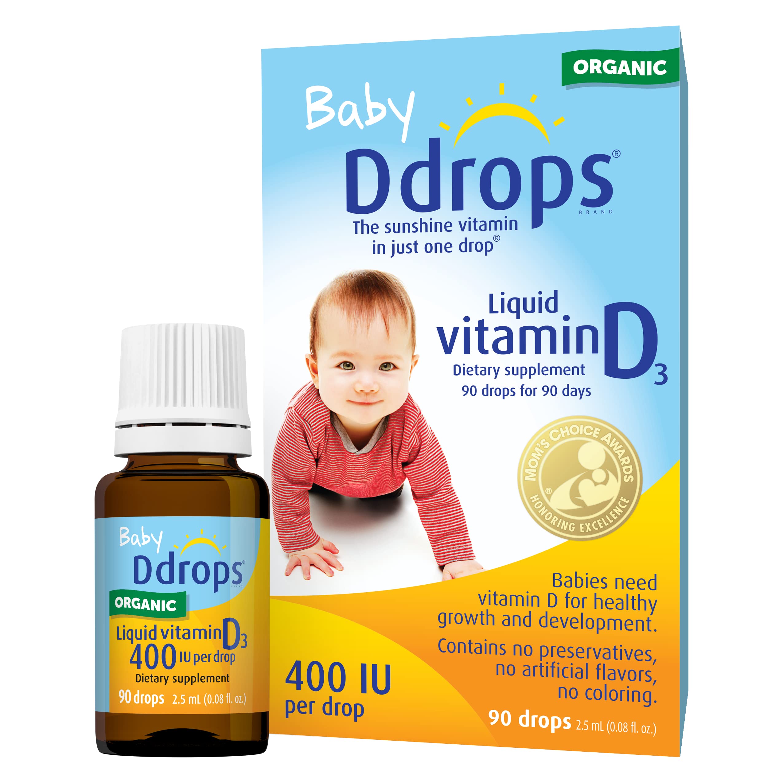 Ddrops Baby 400 IU Drops, Pack of 2