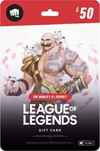 league of legends $50 gift card - na server only [online game code]