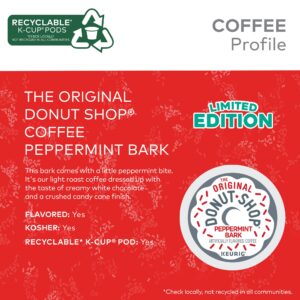 The Original Donut Shop Peppermint Bark Keurig Single-Serve K-Cup Pods, Light Roast Coffee, 72 Count (6 Packs of 12)