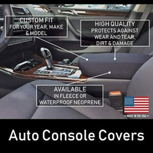 Auto Console Covers- Fits The Ford F-150 2015-2022 Center Console Armrest Cover Waterproof Neoprene Fabric (Gray)