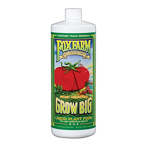 Fox Farm Liquid Nutrient Trio Soil Formula: Big Bloom, Grow Big, Tiger Bloom (Pack of 3-32 oz Bottles) 1 Quart Each + Twin Canaries Chart & Pipette