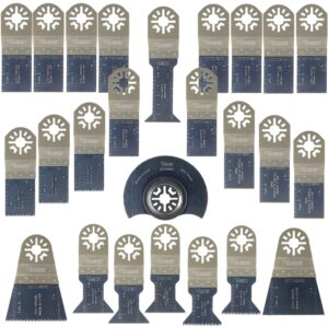 25 x sabrecut prk25a premium omt mix blades set compatible with bosch fein (only non-starlock) makita milwaukee genesis chicago craftsmen nextec rockwell ryobi hitachi multi tool accessories