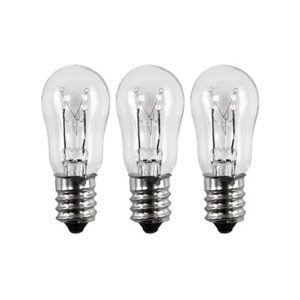 ocs parts - general electric - we4m305 dryer light bulb. 10-watts, clear, dimmable light bulb- pack of 3