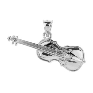 925 sterling silver music charm cello pendant