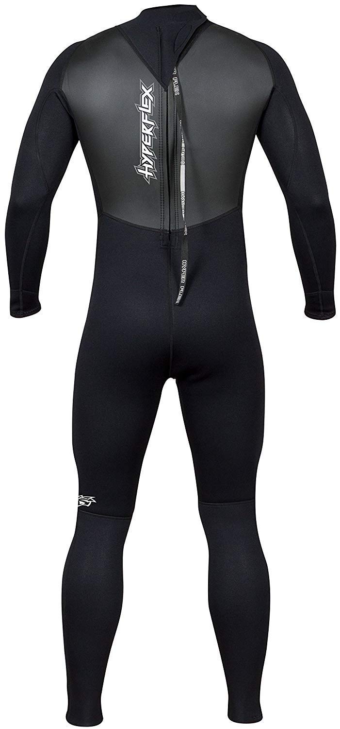 Hyperflex Access Men’s and Women’s Full Body 3mm Backzip Wetsuit - Warm 4-Way Stretch Neoprene - Adjustable Collar and Flat Lock Construction - High Performance 50+ UV SHIELD