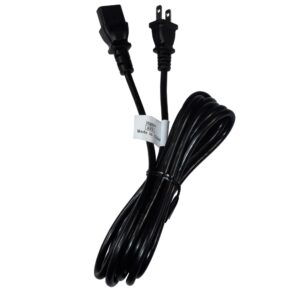 HQRP 10ft AC Power Cord for Yamaha RX-A710 Receiver, Mains Cable plus HQRP Euro Plug Adapter