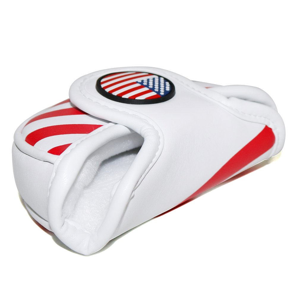 Craftsman Golf Stars and Stripes USA Mid Mallet Putter Cover Headcover Magnetic(for a Heel/Offset-shafted putter)