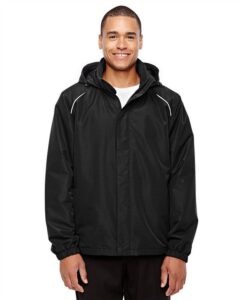 ash city - core 365 men's profile fleece-lined all-season jacket m black