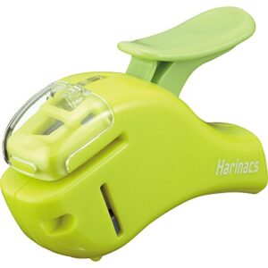 kokuyo harinacs stapleless stapler, compact alpha, up to 5 sheets binding, green, japan import (sln-msh305g)