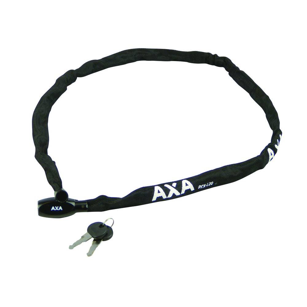 AXA Rigid Black Bike Chain Lock - Black, 1200 mm x 3.5 mm