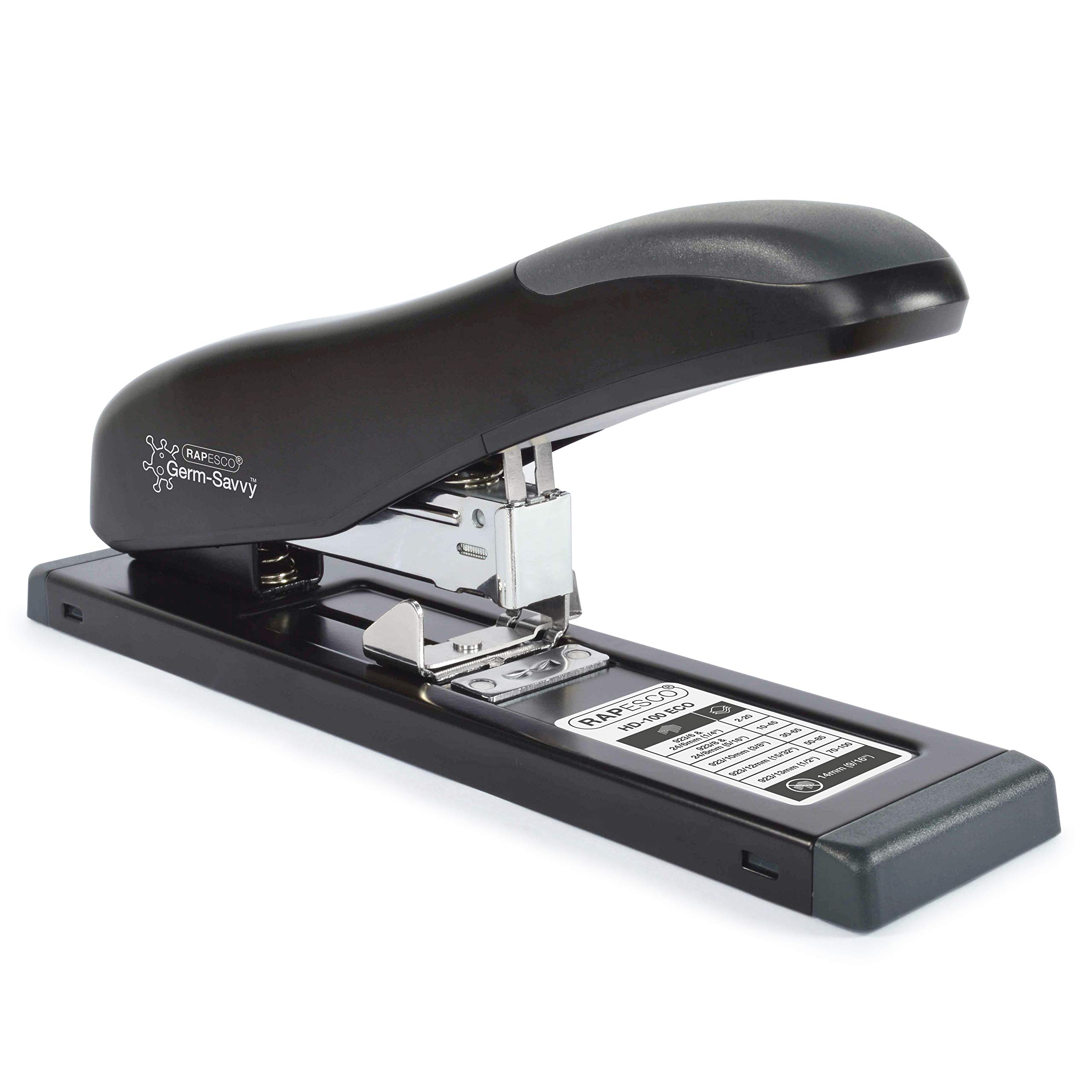 Rapesco Heavy Duty Stapler, HD-100, 100 Sheet Capacity, black (1276)