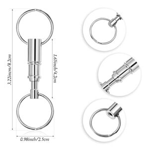 eBoot Detachable Pull Apart Key Rings Keychains (2 Pack)