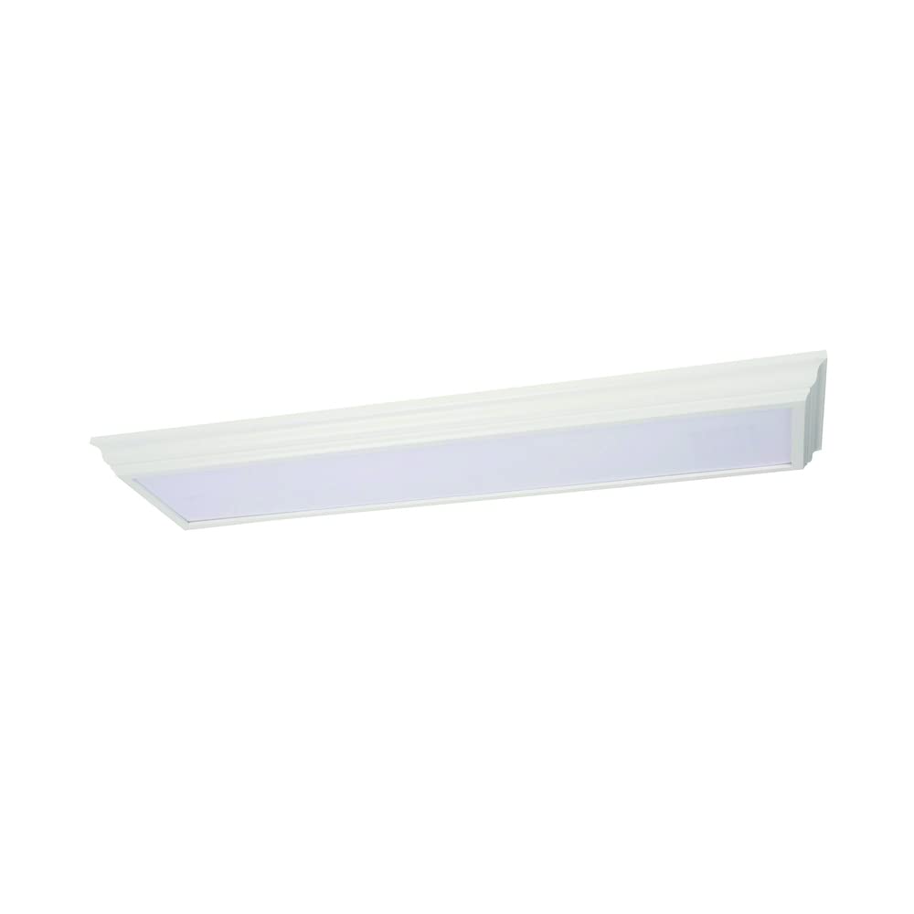 Lithonia Lighting FMFL 30840 CAML 4000K WH 4-Foot LED Linear Flush Mount, 2800 Lumens, 120 Volts, 35 Watts, Damp Listed, White