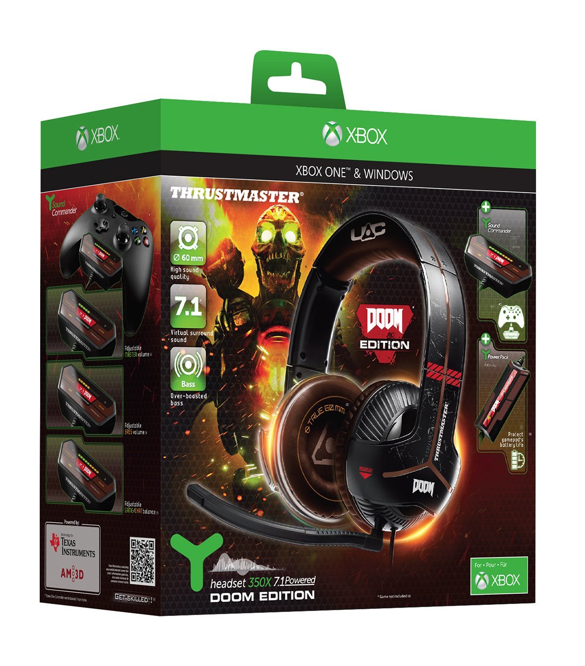 Thrustmaster Y-350X 7.1 Powered Doom Edition Gaming Headset (Xbox One/PC DVD)