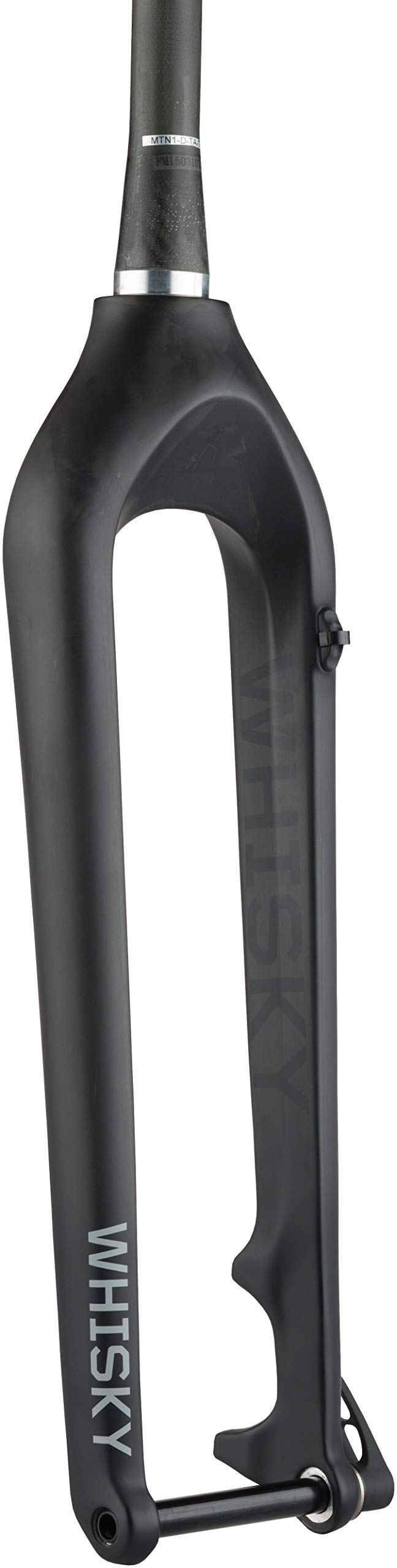 WHISKY - No.9 Carbon Fiber Mountain Bike Fork - 15mm x 100mm Thru Axle, 1-1/2 Inch Tapered Steerer, Post Mount Disc Brake