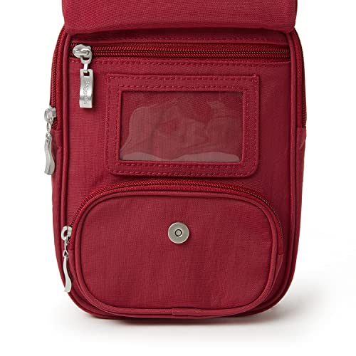 Baggallini Women's Rfid Journey Crossbody, Apple