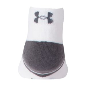 Under Armour Youth Resistor 3.0 Low Cut Socks, Multipairs, White/Graphite (6-Pairs), Small