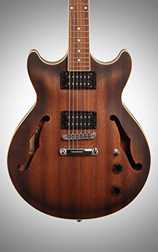 Ibanez Artcore 6 String Semi-Hollow-Body Electric Guitar, Right, Tobacco Flat (AM53TF)