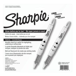 Sharpie 24415PP Accent Liquid Pen Style Highlighter Chisel Tip Assorted 10/Set