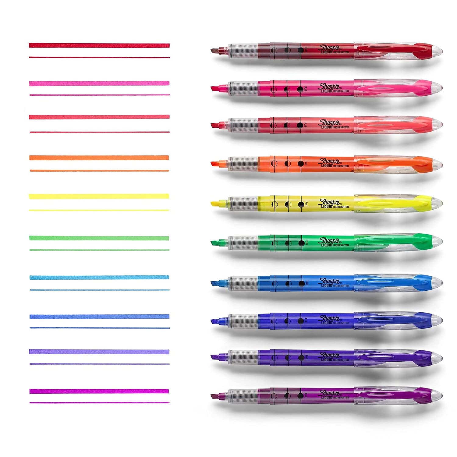 Sharpie 24415PP Accent Liquid Pen Style Highlighter Chisel Tip Assorted 10/Set