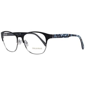 emilio pucci ep5029 eyeglass frames - shiny black frame, 53 mm lens diameter ep502953001