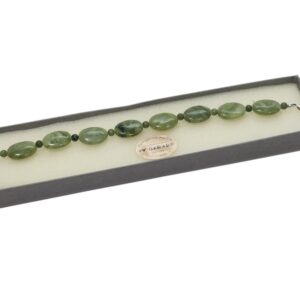 Biddy Murphy, Connemara Marble Bracelet Oval Beads Made in Ireland