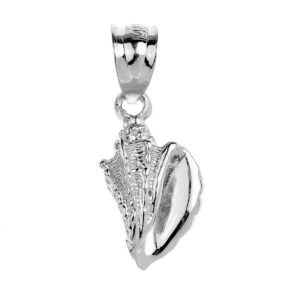 Dainty 925 Sterling Silver SeaShell Charm Pendant