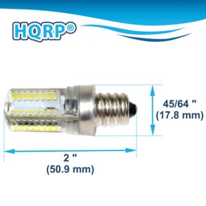 HQRP 7/16" 110V LED Light Bulb Cool White Compatible with Brother LS-2125 / LS-2125b / LS-2125i / LS-2129 / LS-2130 / LS-2150 / LS-2160 Sewing Machine