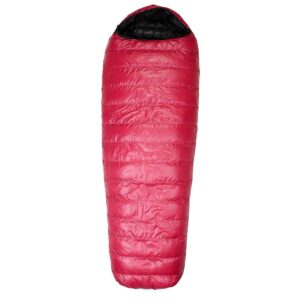 western mountaineering sycamore mf 25 degree sleeping bag cranberry 6ft / left zip