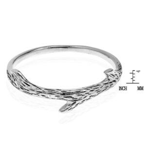 AeraVida Everyday Nature's Tree Branch .925 Sterling Silver Ring (7)