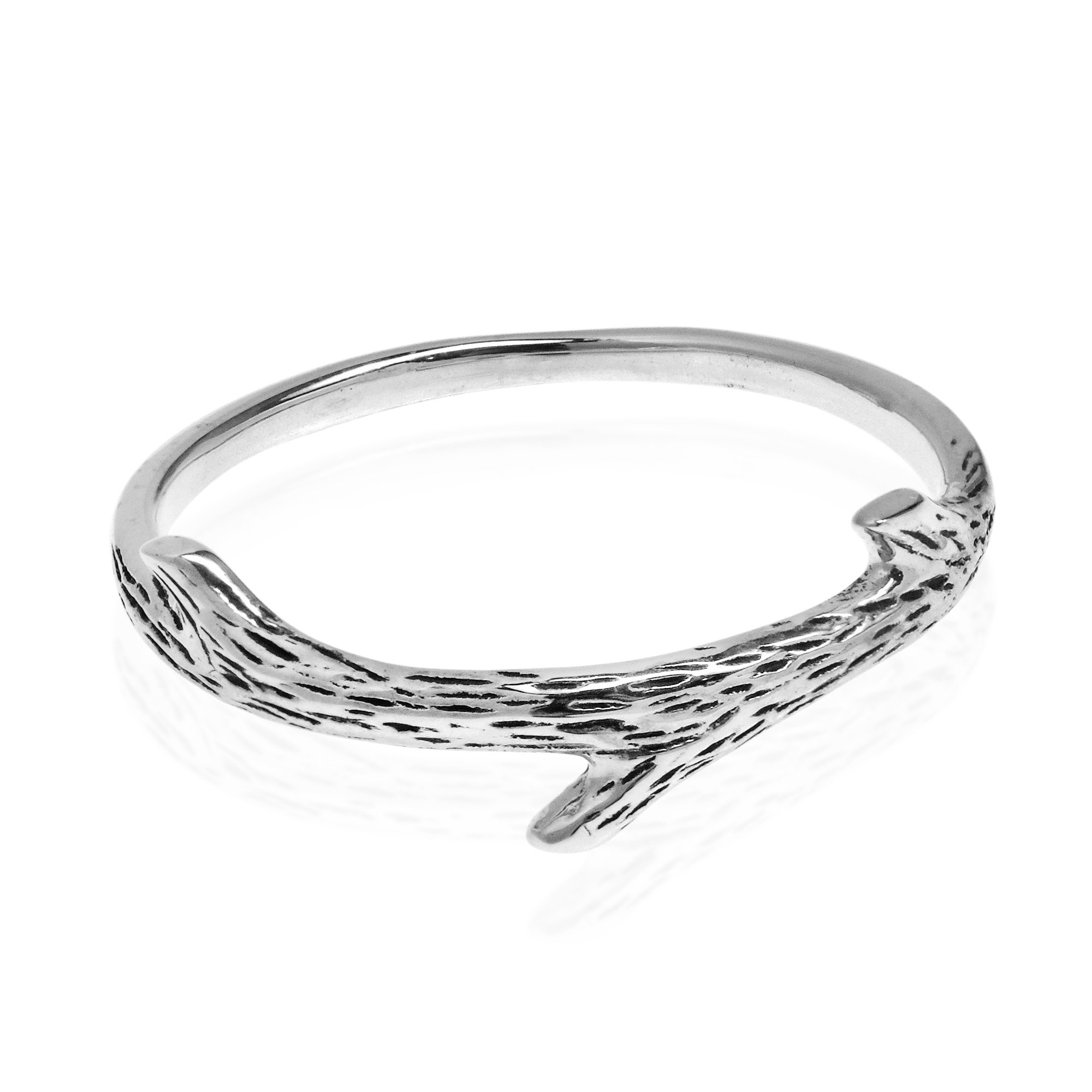 AeraVida Everyday Nature's Tree Branch .925 Sterling Silver Ring (7)