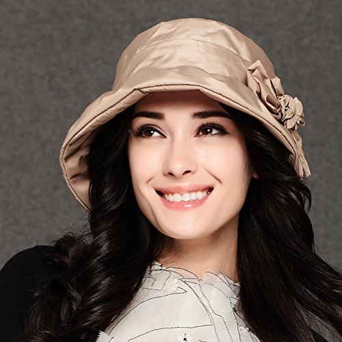 Maitose™ Women's Waterproof Windproof Bucket Hat Beige