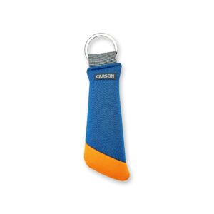 carson floating keychain with lightweight foam core technology, orange/blue (fa-30 02)