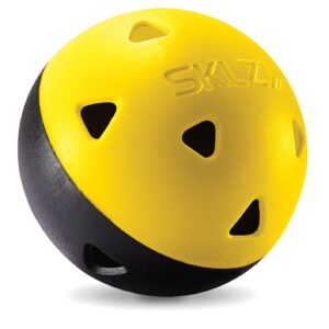 SKLZ Limited-Flight Practice Impact Golf Balls, 12 Pack,Yellow