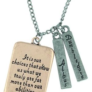 Harry Potter Albus Dumbledore Quote Necklace