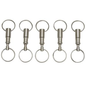 eboot detachable pull apart key rings keychains (5 pack)