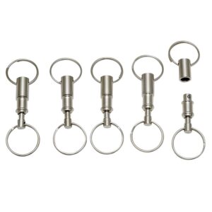 eBoot Detachable Pull Apart Key Rings Keychains (5 Pack)