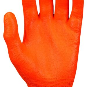 MCR Safety Gloves 9178NFOXL 13 Gauge DuPont Kevlar Shell, Cut Resistant Work Gloves, Nitrile Foam Coated Palm and Fingers, Hi-Vis Orange, XL