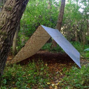 DD Hammocks Tarp 4x4 - MC (13ft x13ft**) - 100% Waterproof - Lightweight & Multifunctional Rainfly Square Camo Tarp Tent Group Shelter for Camping Bushcraft & Scouts