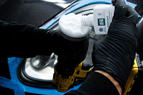 Autoglym Headlight Restoration Complete Kit, Quickly Restore Cloudy And Discoloured Headlights, Designed For Use With An Electric Drill, Includes Sanding Discs, Restoring Compound And Microfibre Cloth