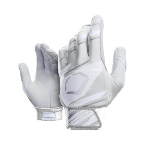 evoshield protective speed stripe batting gloves, white/grey, x-large