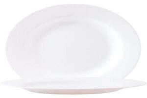 arcoroc evolution uni dessert plate 19.5 cm set of 6, white