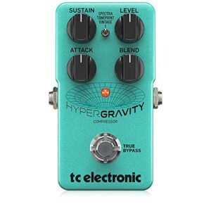 tc electronic hypergravity compressor exceptional multiband compression pedal with vintage compressor mode and built-in toneprints*