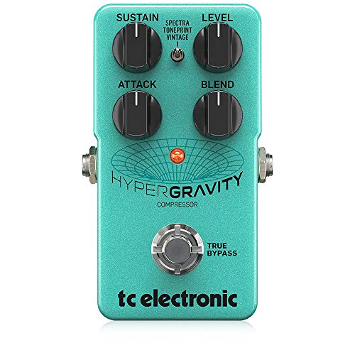 TC Electronic HYPERGRAVITY COMPRESSOR Exceptional Multiband Compression Pedal with Vintage Compressor Mode and Built-In TonePrints*