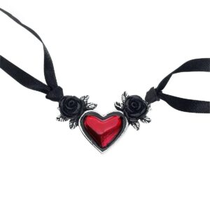 alchemy gothic blood heart pendant