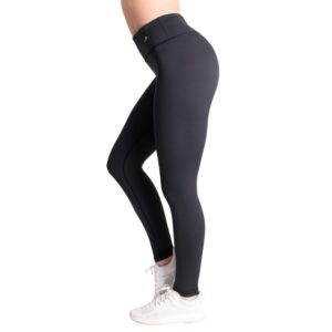 compression leggings for women, tummy control workout gym running yoga pants black