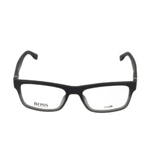 HUGO BOSS Eyeglasses 0729 0KAY Black Text Gray