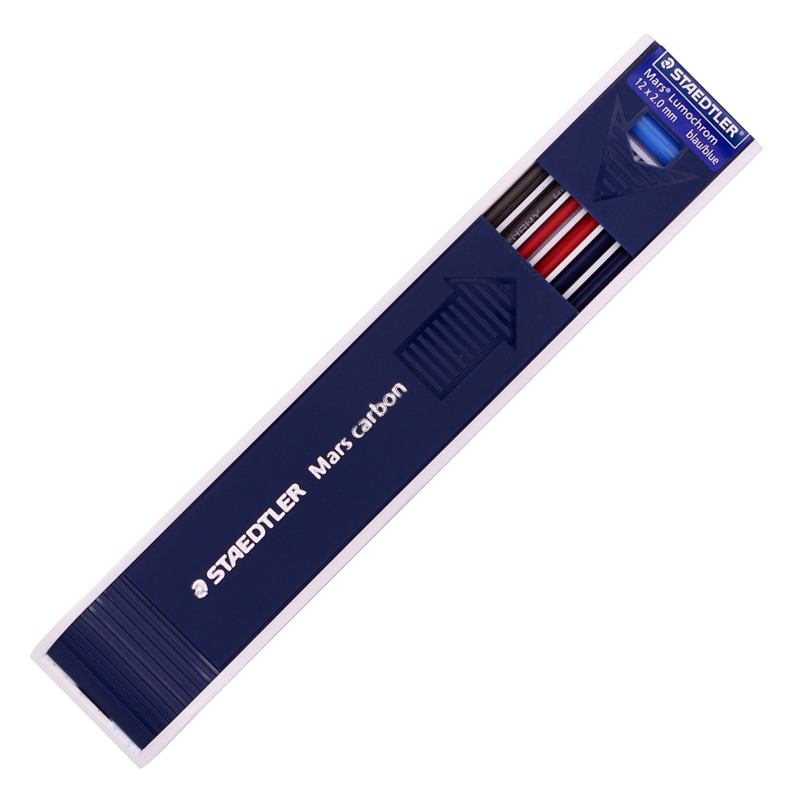 Staedtler Mars Carbon Lead 12 x 2 mm HB Color Mix(Blue 4 ea+Red 4 ea +Black 4 ea)