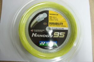 yonex nanogy 95 badminton string 200m reel-(flash yellow)