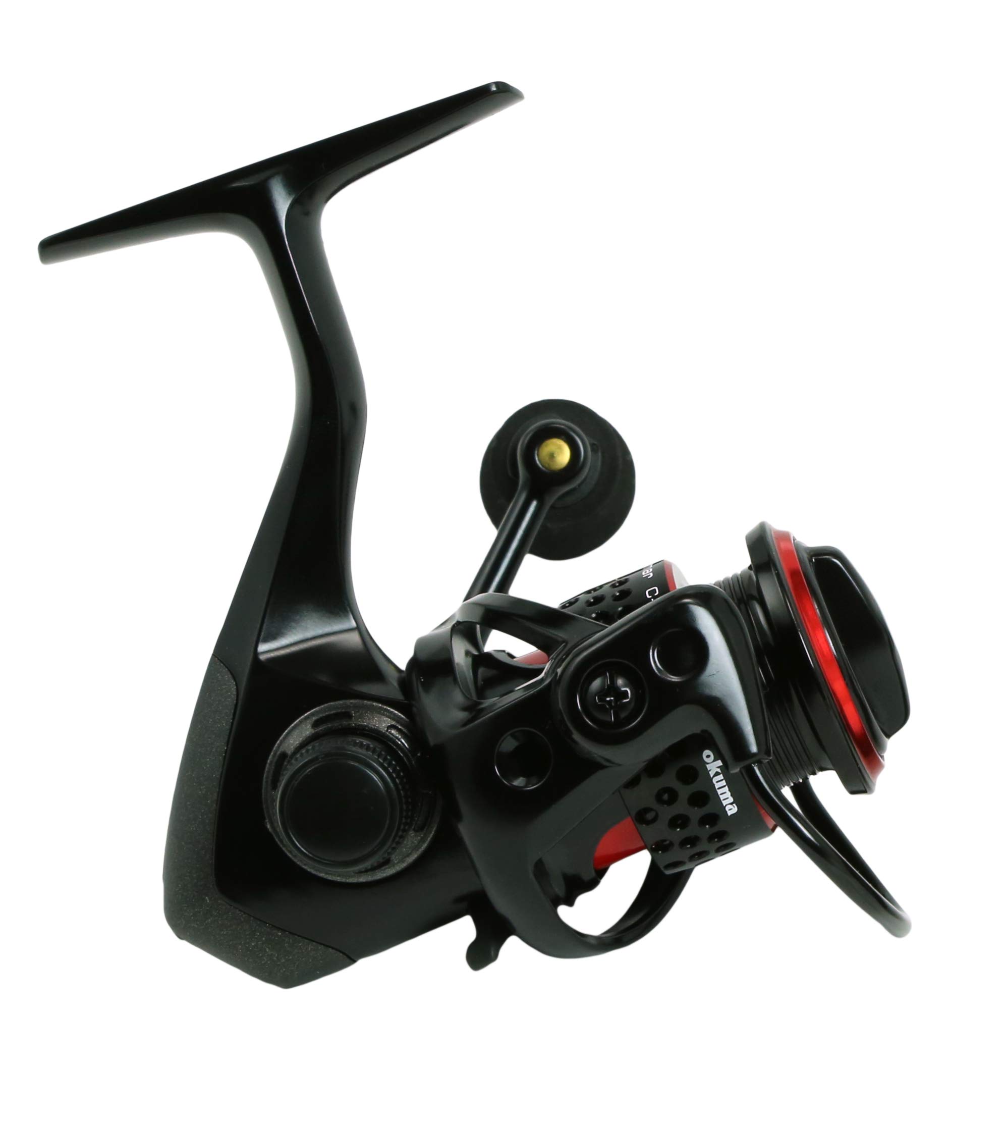 okuma Ceymar Spinning Reel Size 10 - 5Lb Max Drag Pressure, Black/Red